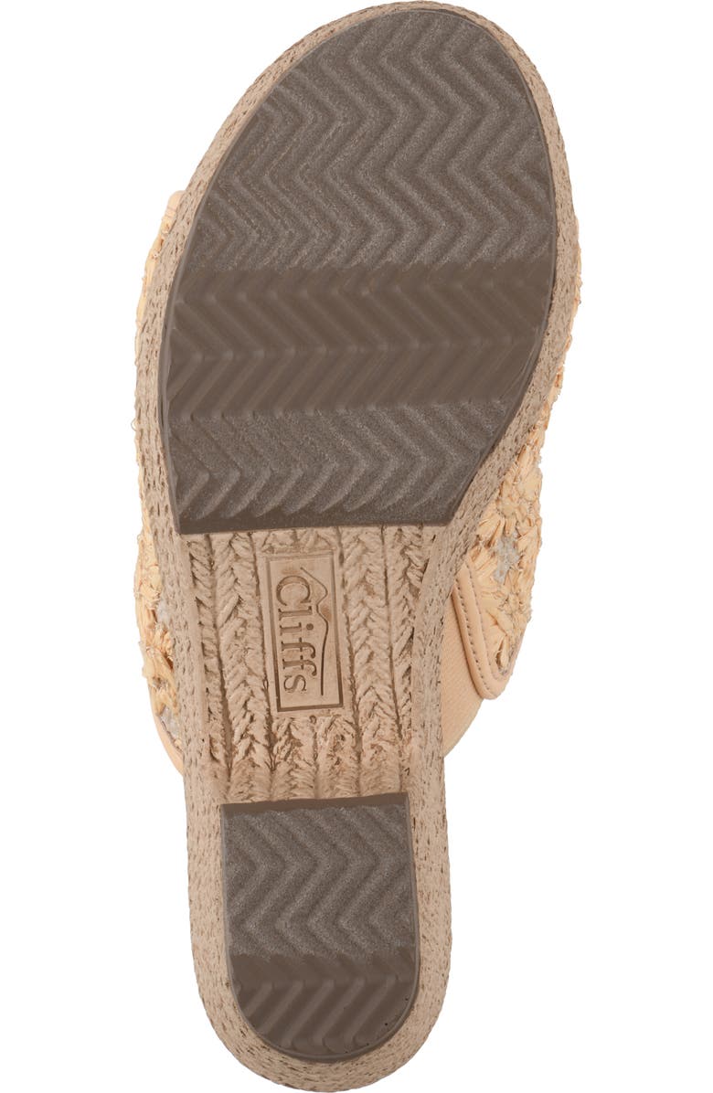 CLIFFS BY WHITE MOUNTAIN Bizzie Platform Wedge Espadrille Sandal, Alternate, color, Mustard/ Fabric