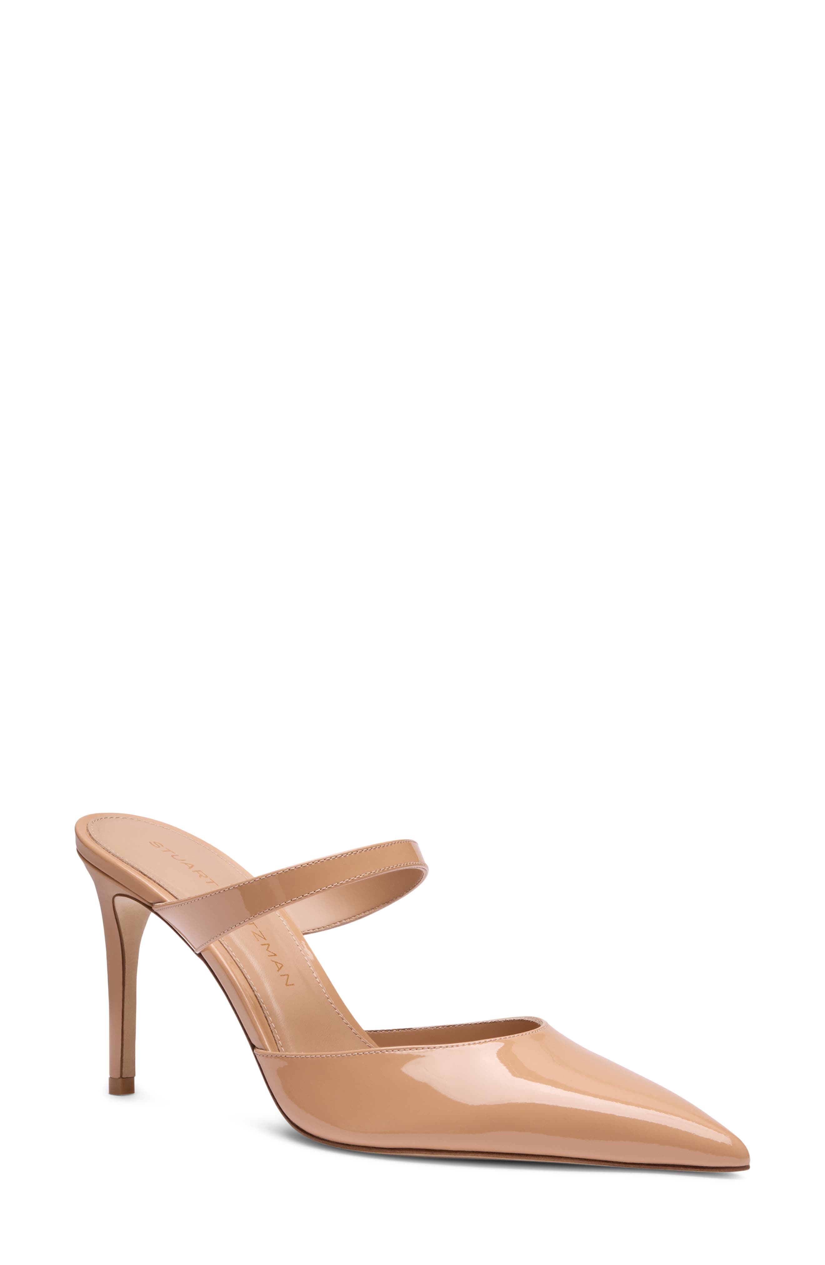 Stuart Weitzman Power Mule 85, Main, color, Adobe