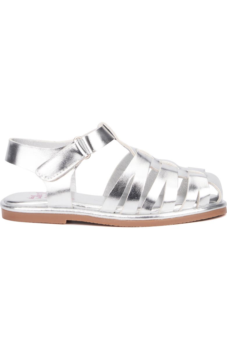 OLIVIA MILLER Kids' Metallic Fisherman Sandal, Alternate, color,