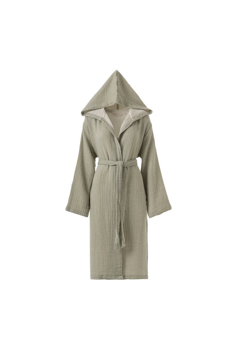Soho Supersoft 4-Layer Cotton Gauze Robe, Alternate, color, Sage Green - L/XL