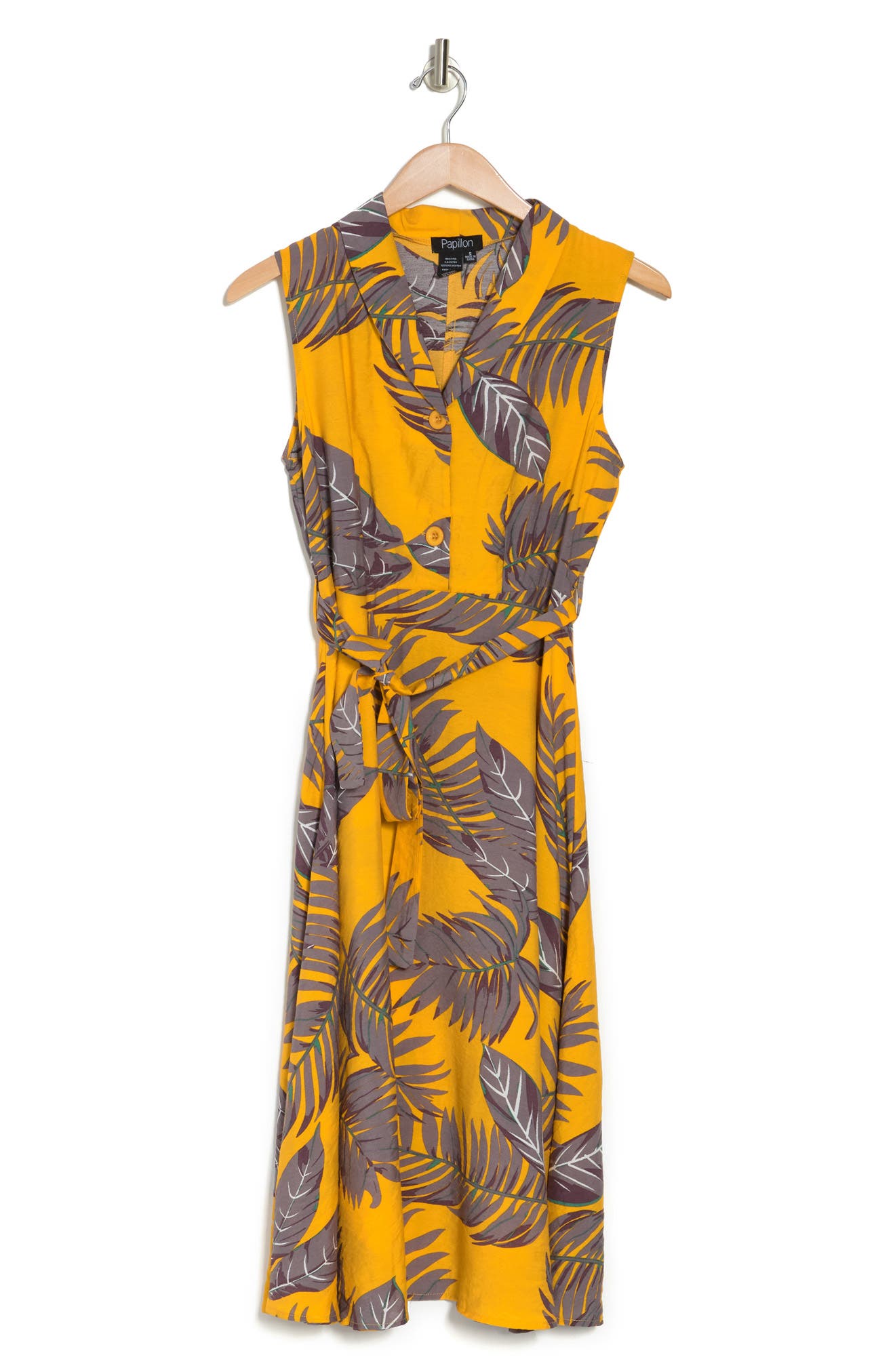 PAPILLON Leaf Print Dress (Women) | Nordstromrack