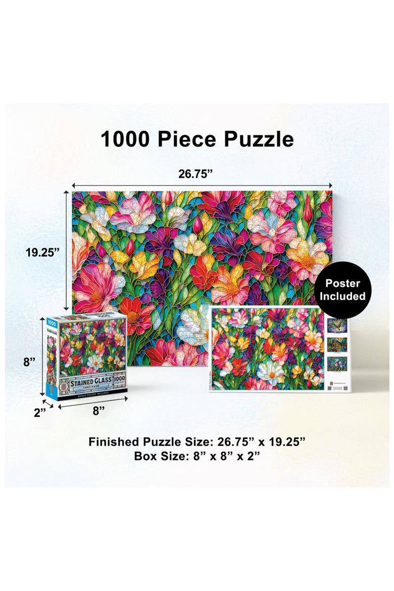 Flowers in Bloom 1000pc Jigsaw Puzzle, Alternate, color, Multicolor