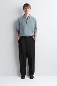 COS Wool-Blend Relaxed-Fit Straight-Leg Pants