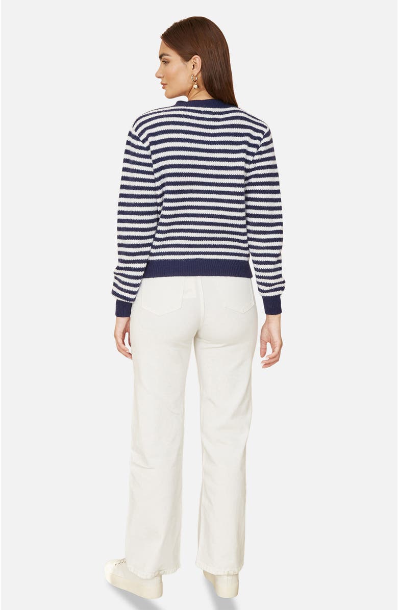 Yumi Long Sleeve Knit Relaxed Fit Cardigan, Alternate, color, Navy