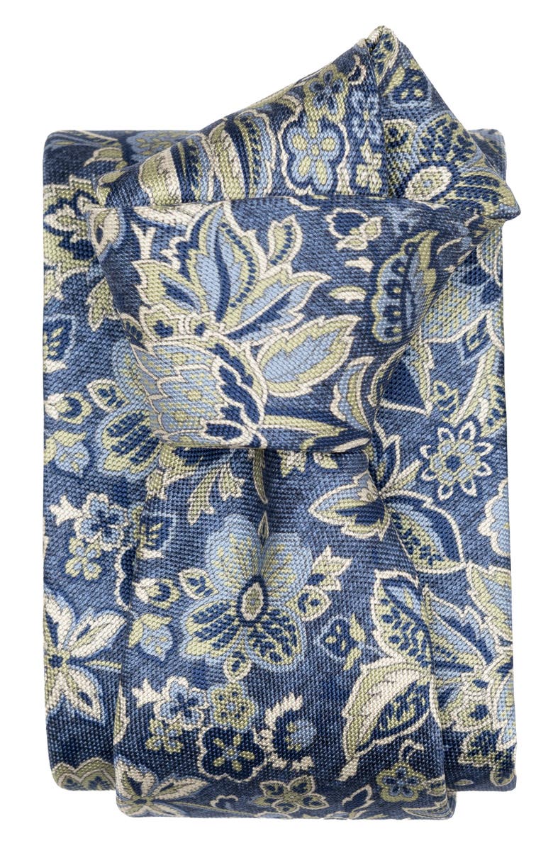 Elizabetta Catania - Printed Silk Tie for Men, Alternate, color, Blue