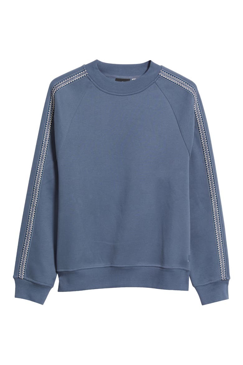 Tasman Crewneck Sweatshirt, Alternate, color, DARK WAVE
