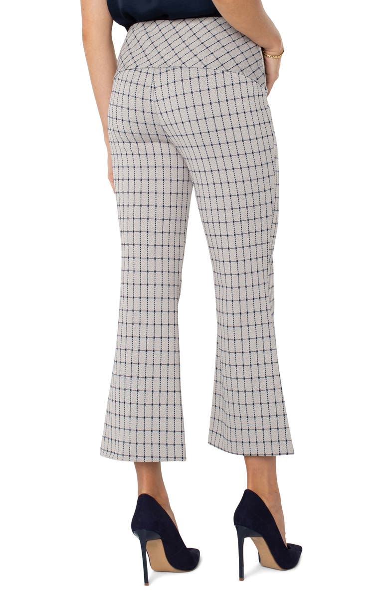 Liverpool Los Angeles Stella Grid Pull-On Kick Flare Knit Pants, Alternate, color, 