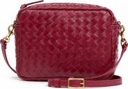 Clare V. Midi Sac Woven Leather Crossbody Bag