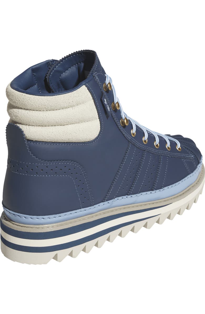 adidas x CLOT by Edison Chen Gender Inclusive Pro Model Sneaker Boot, Alternate, color, Cream White/ Mineral Blue