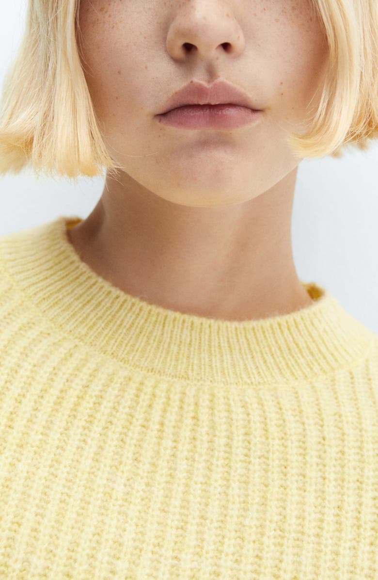 MANGO Puff Sleeve Sweater, Alternate, color, 