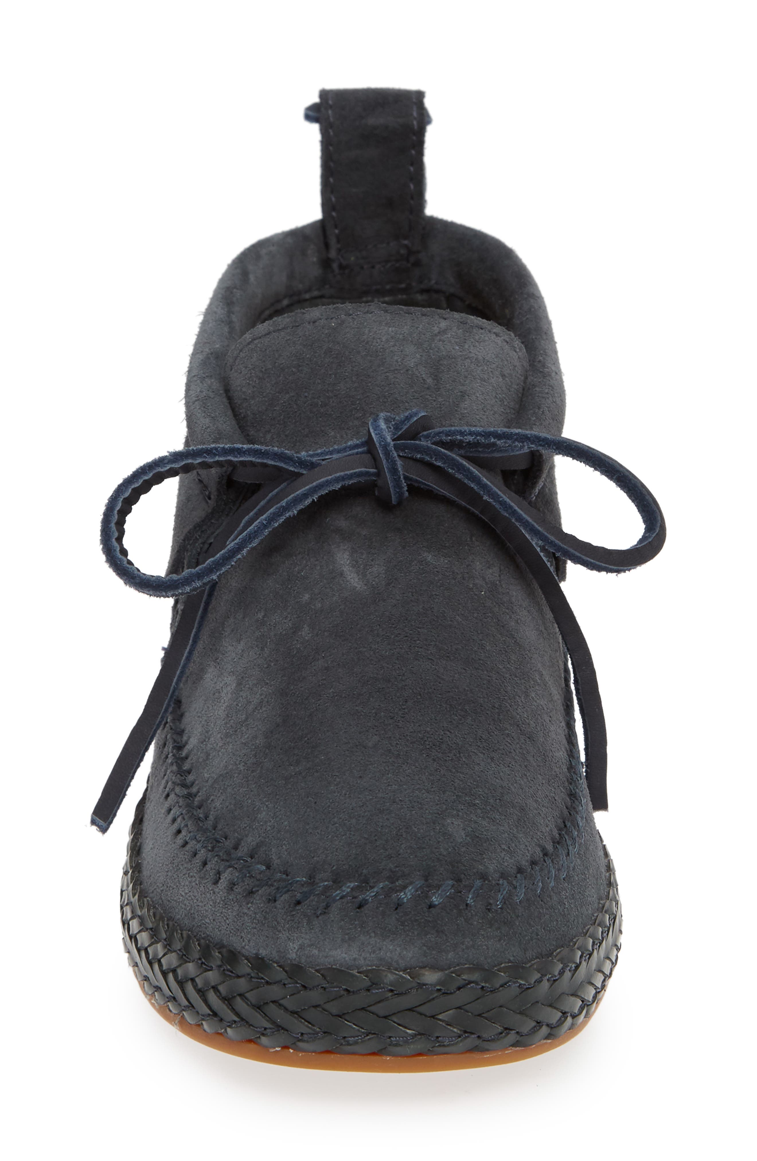Woodlyn Moc Toe Bootie, Alternate, color, BLUE LEATHER