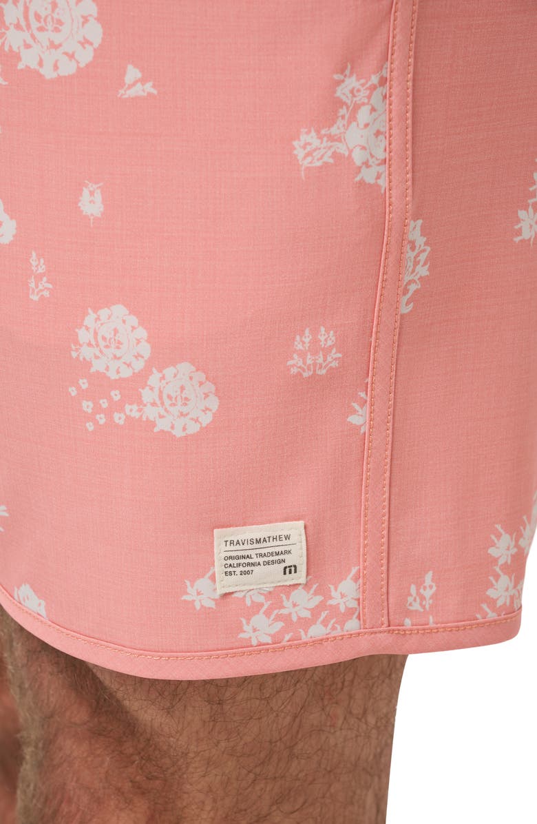 TravisMathew Get Outside Swim Trunks, Alternate, color, Terra Cotta