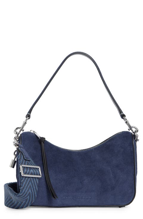 Suede Drifter Small Convertible Shoulder Bag