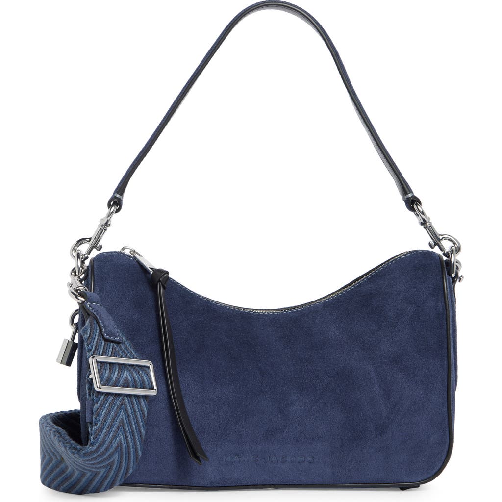 Marc Jacobs Suede Drifter Small Convertible Shoulder Bag In Blue