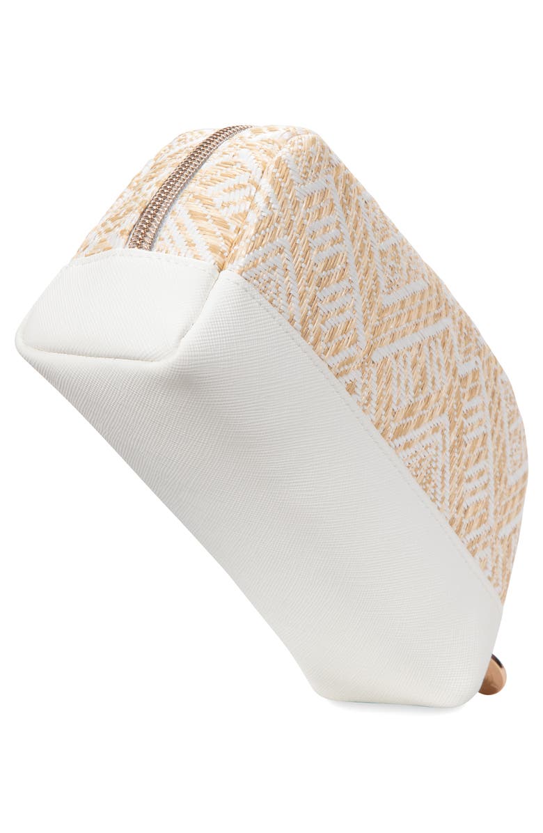 Stephanie Johnson Mini Paros Coconut Mini Mae Cosmetics Pouch, Alternate, color, White