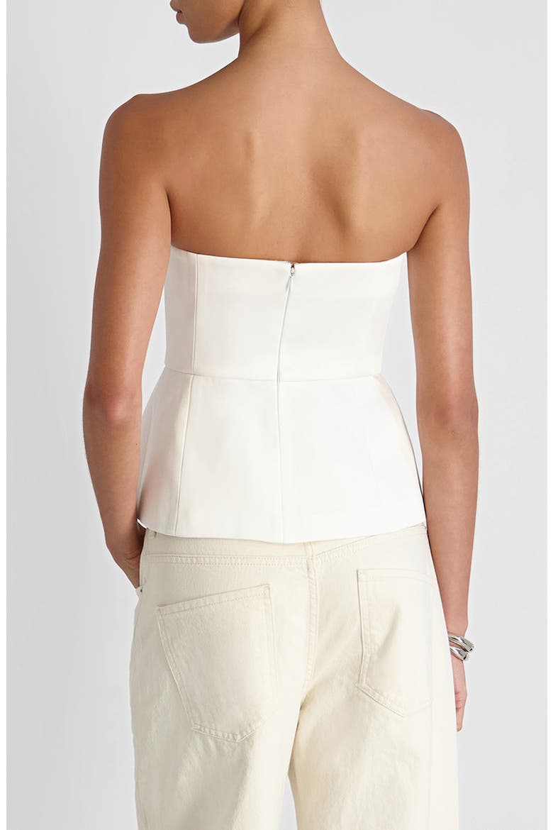 York Strapless Peplum Top, Alternate, color, SUMMER WHITE
