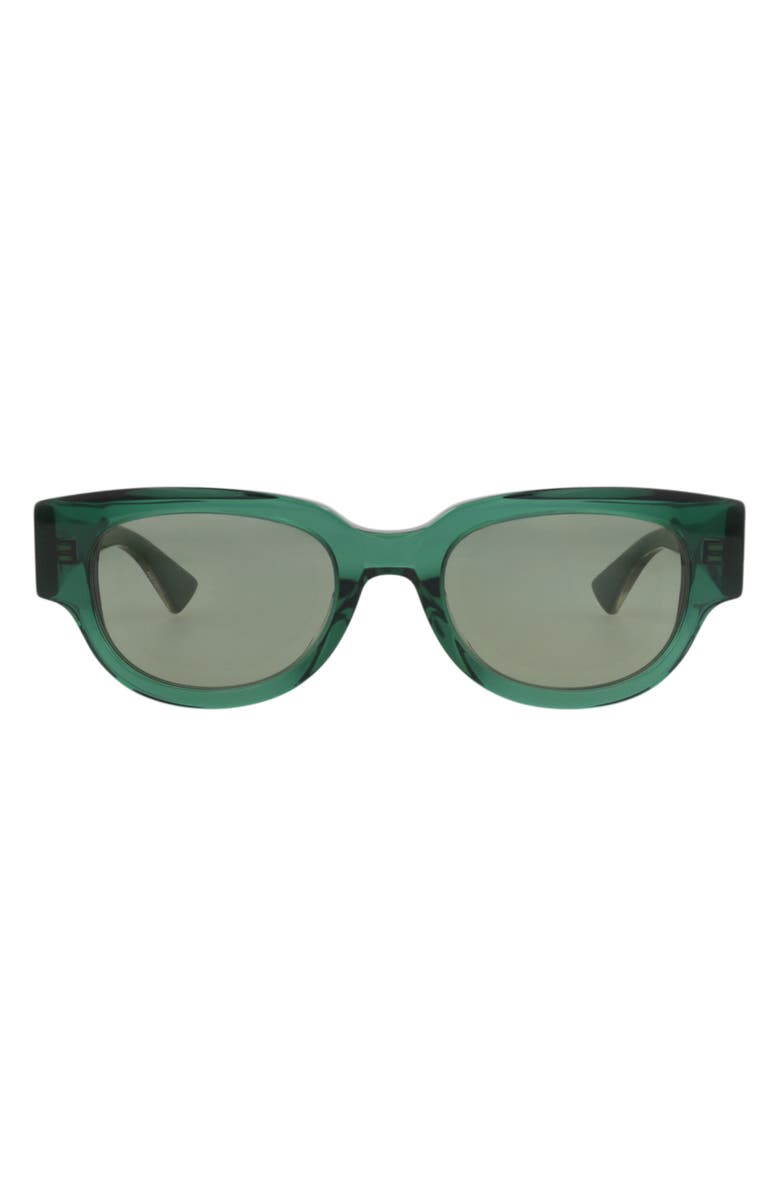 Bottega Veneta Sunglasses, Main, color, Green Crystal Green