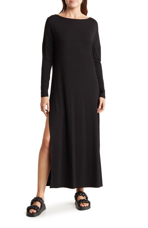 Long Sleeve Maxi T-Shirt Dress