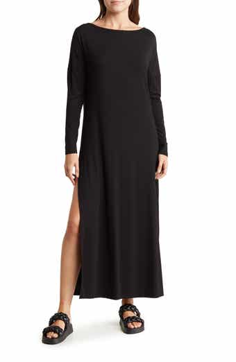 GO COUTURE Long Sleeve Maxi T-Shirt Dress