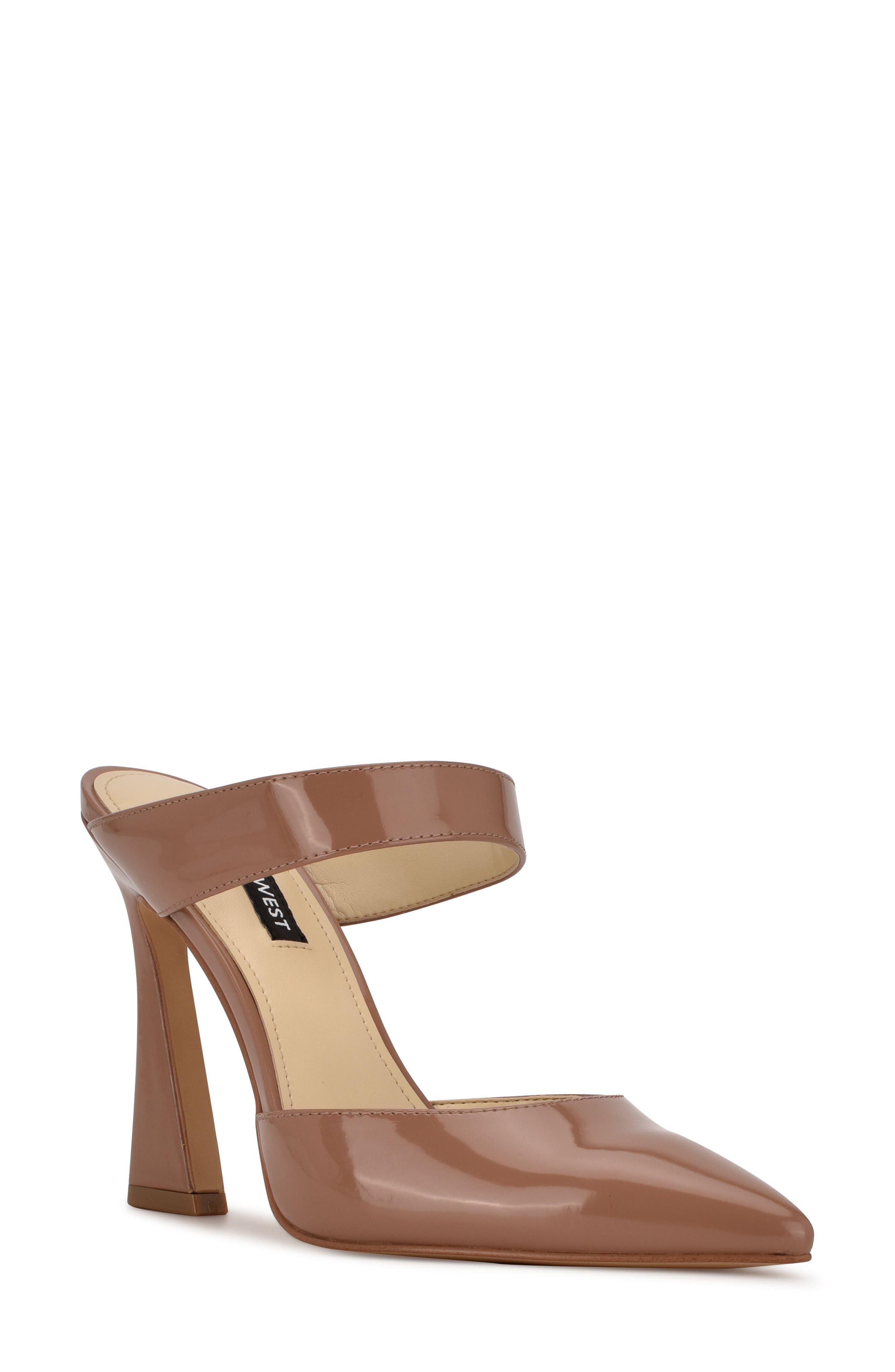 Tiger Pointed Toe Pump, Main, color, MEDIUM NATURAL PATENT
