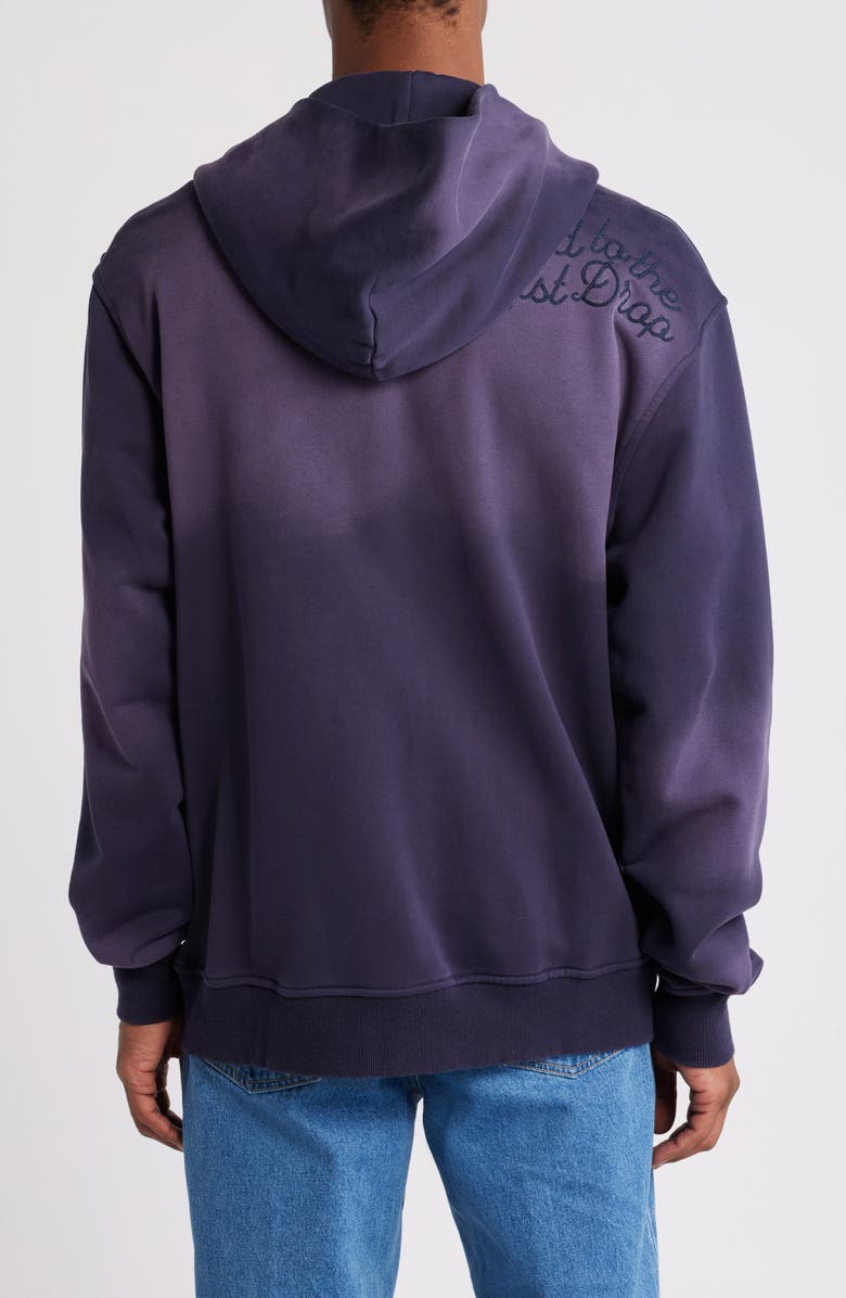 DIET STARTS MONDAY Rig Logo Patch Cotton French Terry Zip Hoodie, Alternate, color, 