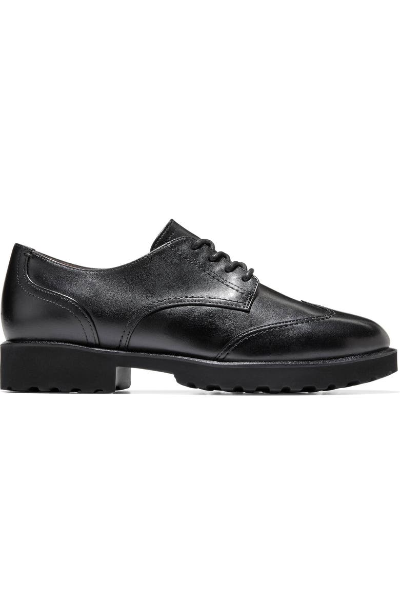 Cole Haan Geneen Wingtip Derby, Alternate, color, Black Leather