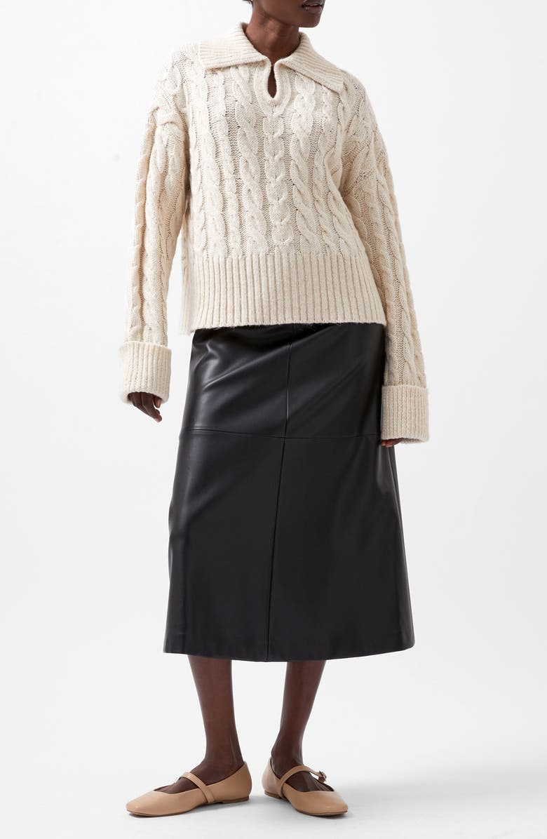 French Connection Kyla Sparkle Sweater, Alternate, color, Porcelain Cream