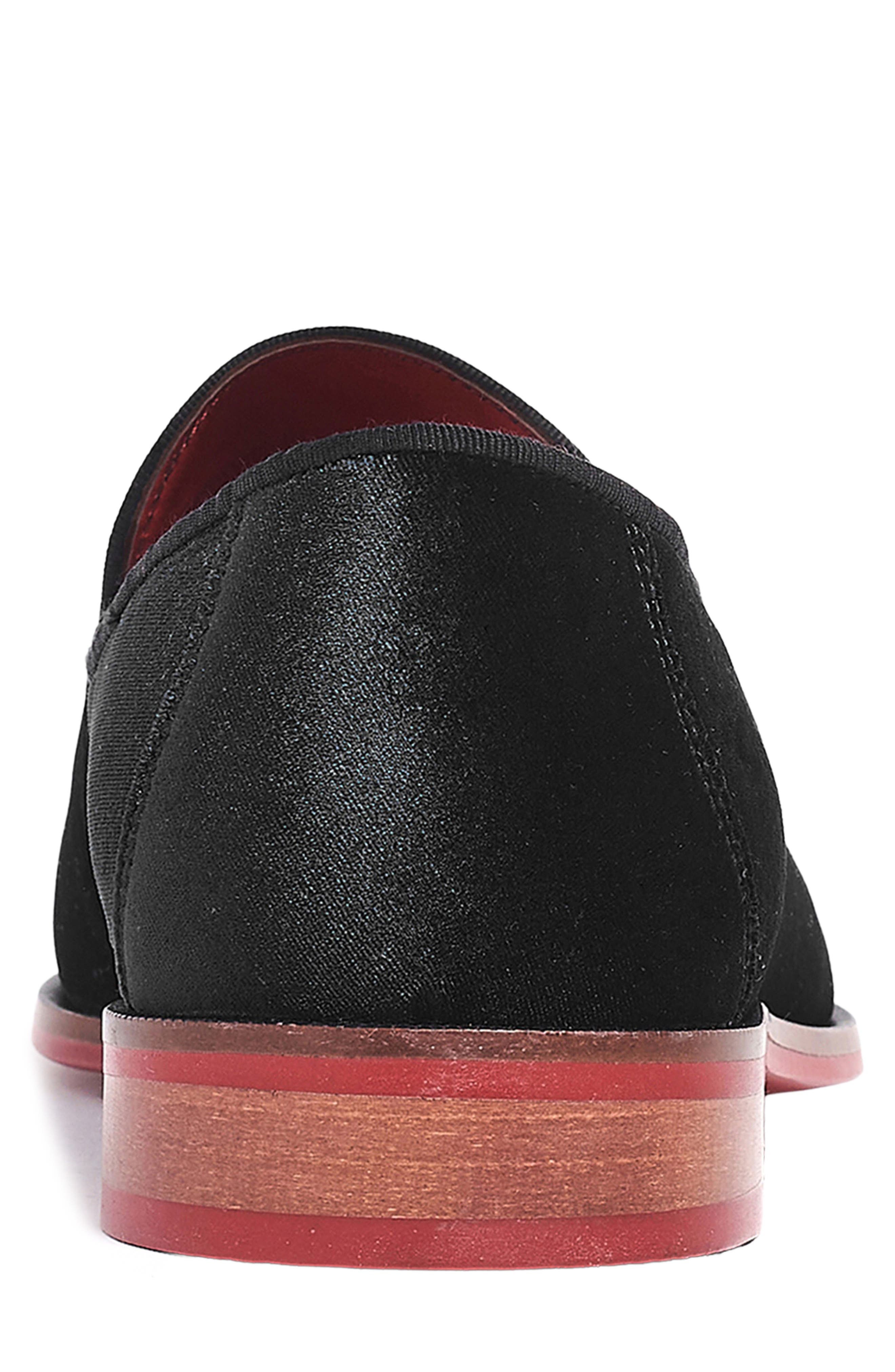 CARLOS SANTANA Prince Velvet Loafer, Alternate, color, Black