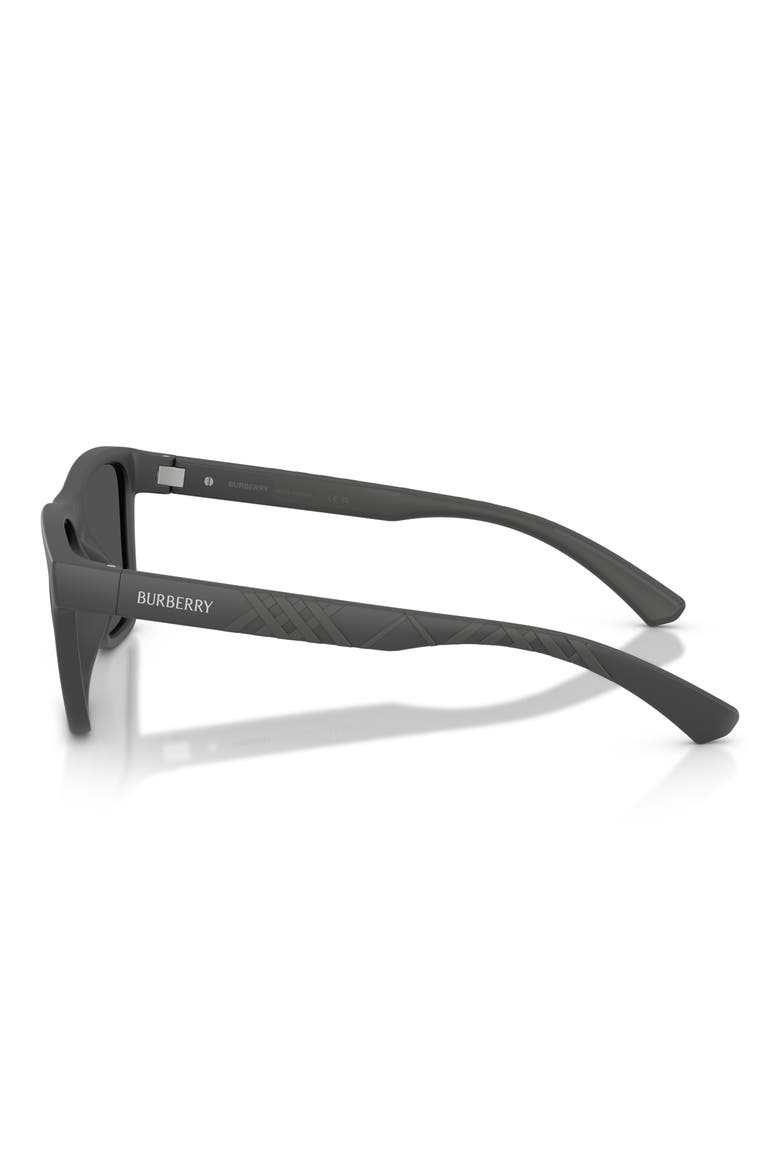 55mm Square Sunglasses, Alternate, color, MATTE GREY / DARK GREY