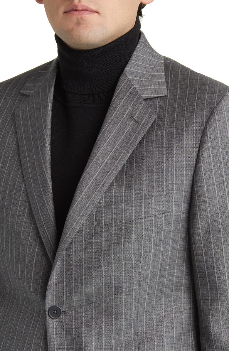 DANIEL HECHTER Norris Stripe Wool Suit, Alternate, color, Grey