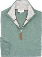 Lorenzo Uomo Men's Quarter Zip Wool & Cashmere Sweater