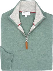 Lorenzo Uomo Men's Quarter Zip Wool & Cashmere Sweater