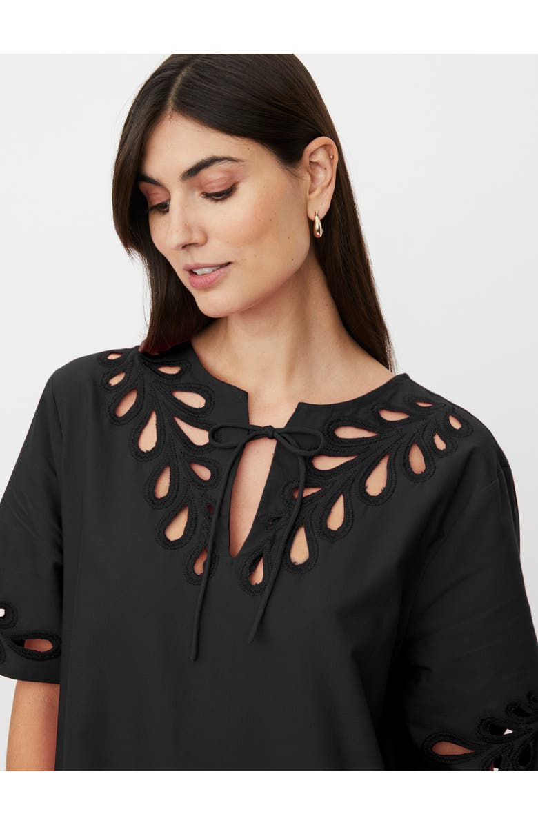 Masai Copenhagen MaNoretta Cutwork Detail Dress, Alternate, color, Black