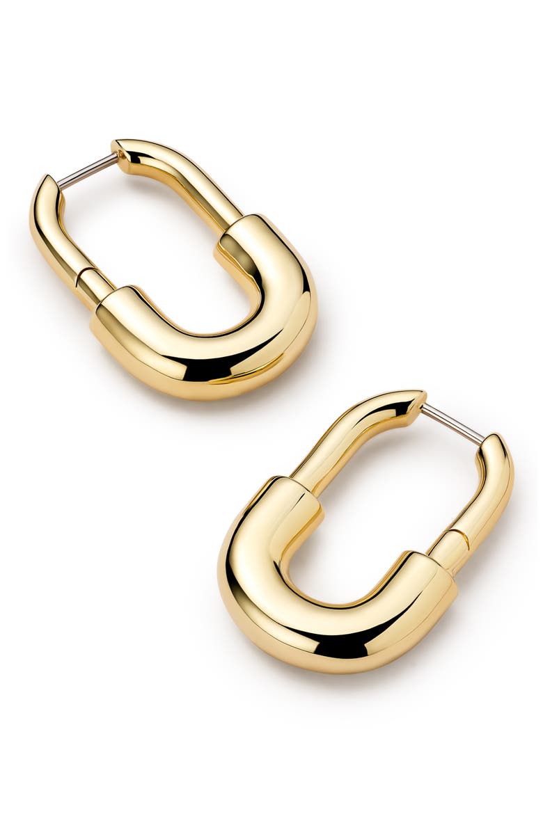 Brynley Hoop Earrings, Alternate, color, GOLD