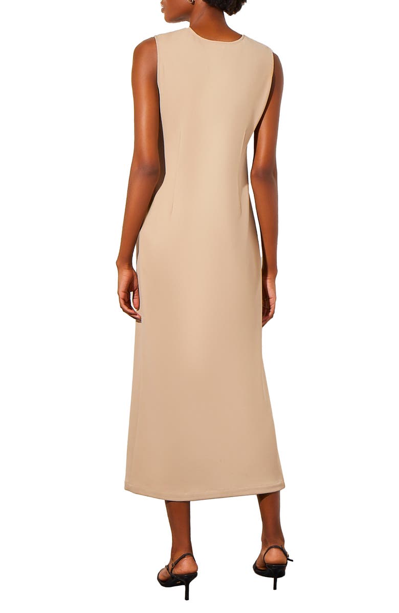Ming Wang Deco Crepe Midi Dress, Alternate, color, 