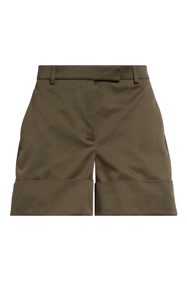 Cotton Twilll Sack Shorts, Alternate, color, DARK GREEN