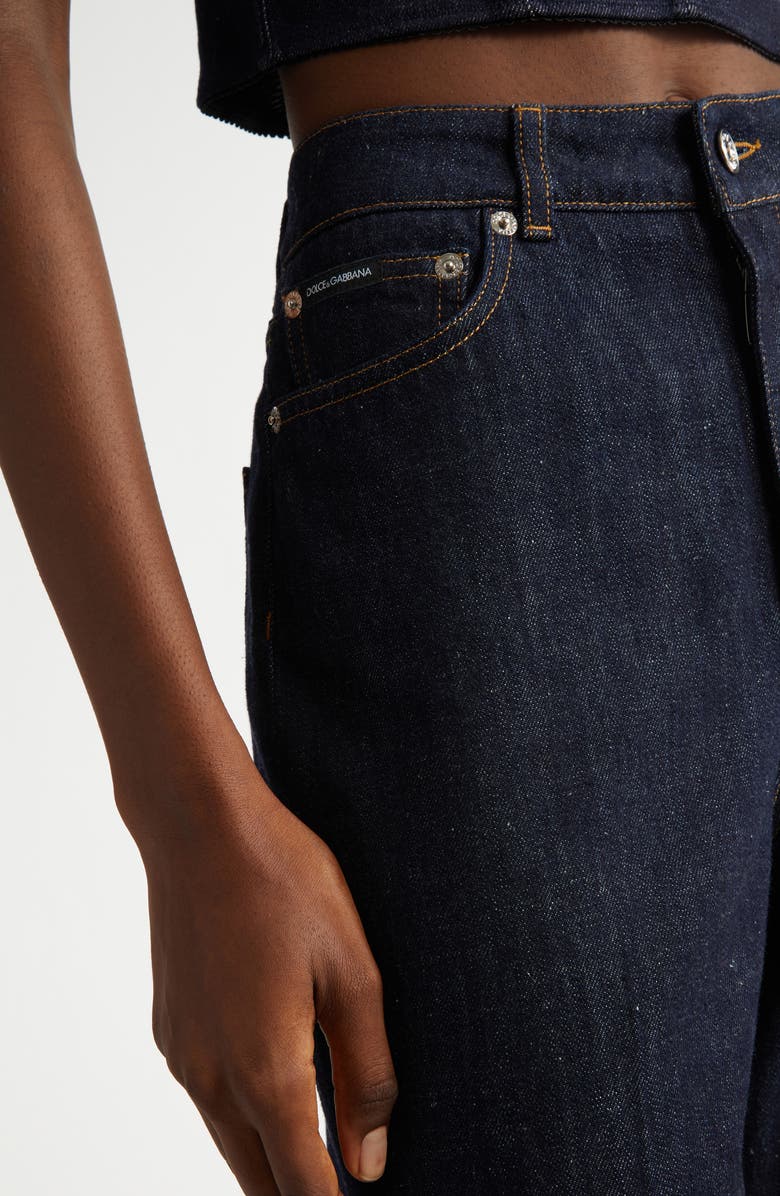 Dolce&Gabbana Denim Straight Leg Jeans, Alternate, color, 