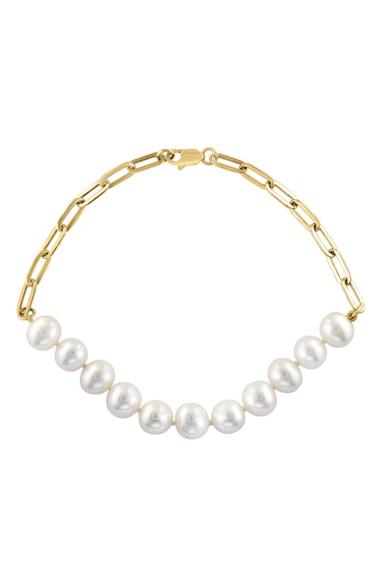 EFFY 14K Yellow Gold 6.5–7mm Freshwater Pearl Bracelet, Alternate, color, 