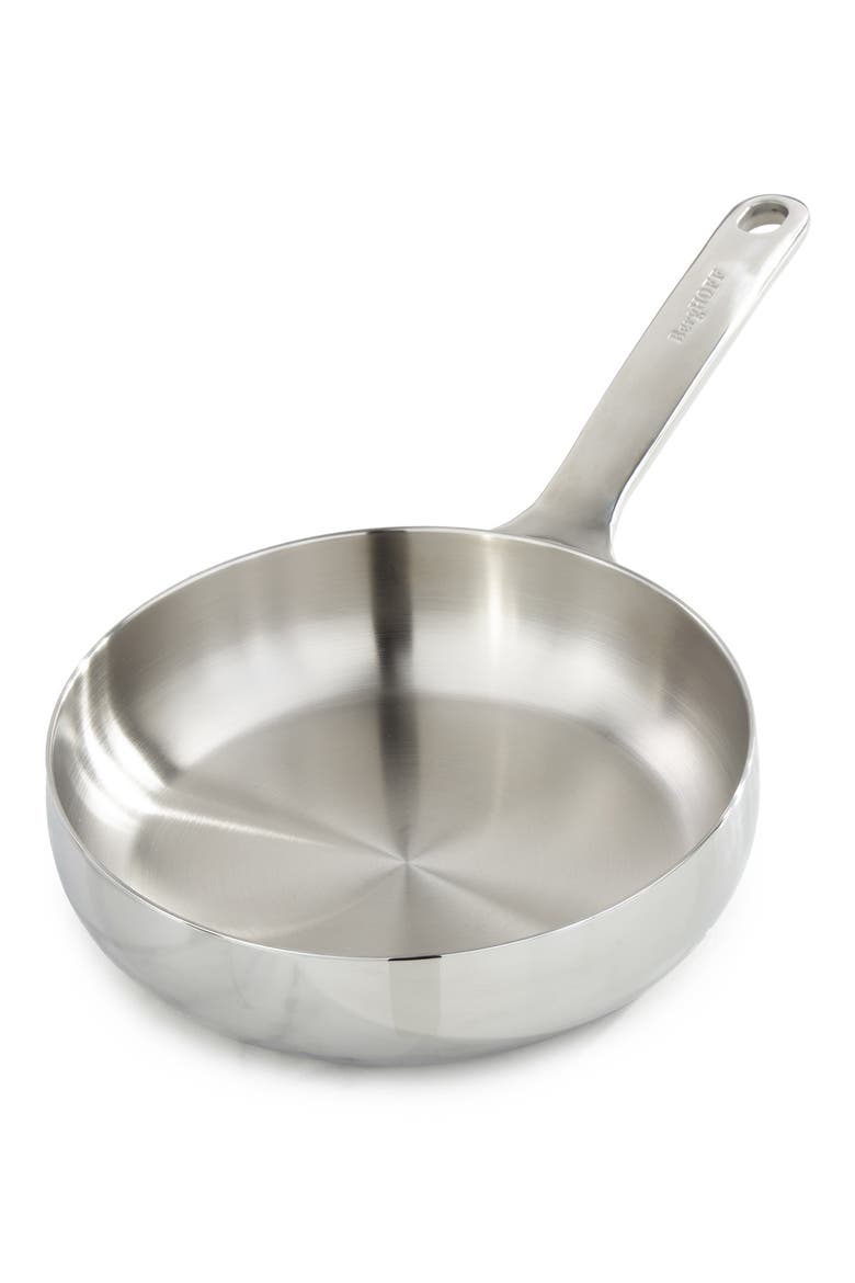 Belly Tri-Ply Stainless Steel Skillet, Main, color, STELLAR