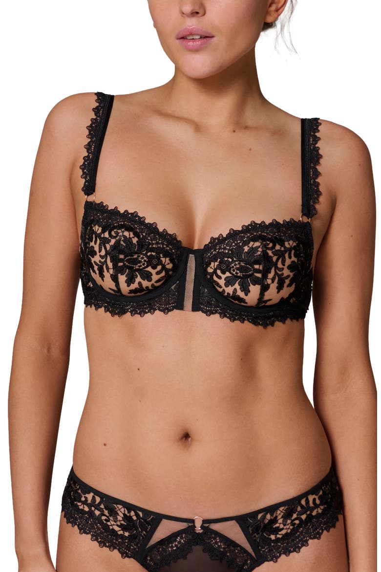 Fantasme Demi Cup Underwire Bra, Alternate, color, LIGHT TATOO