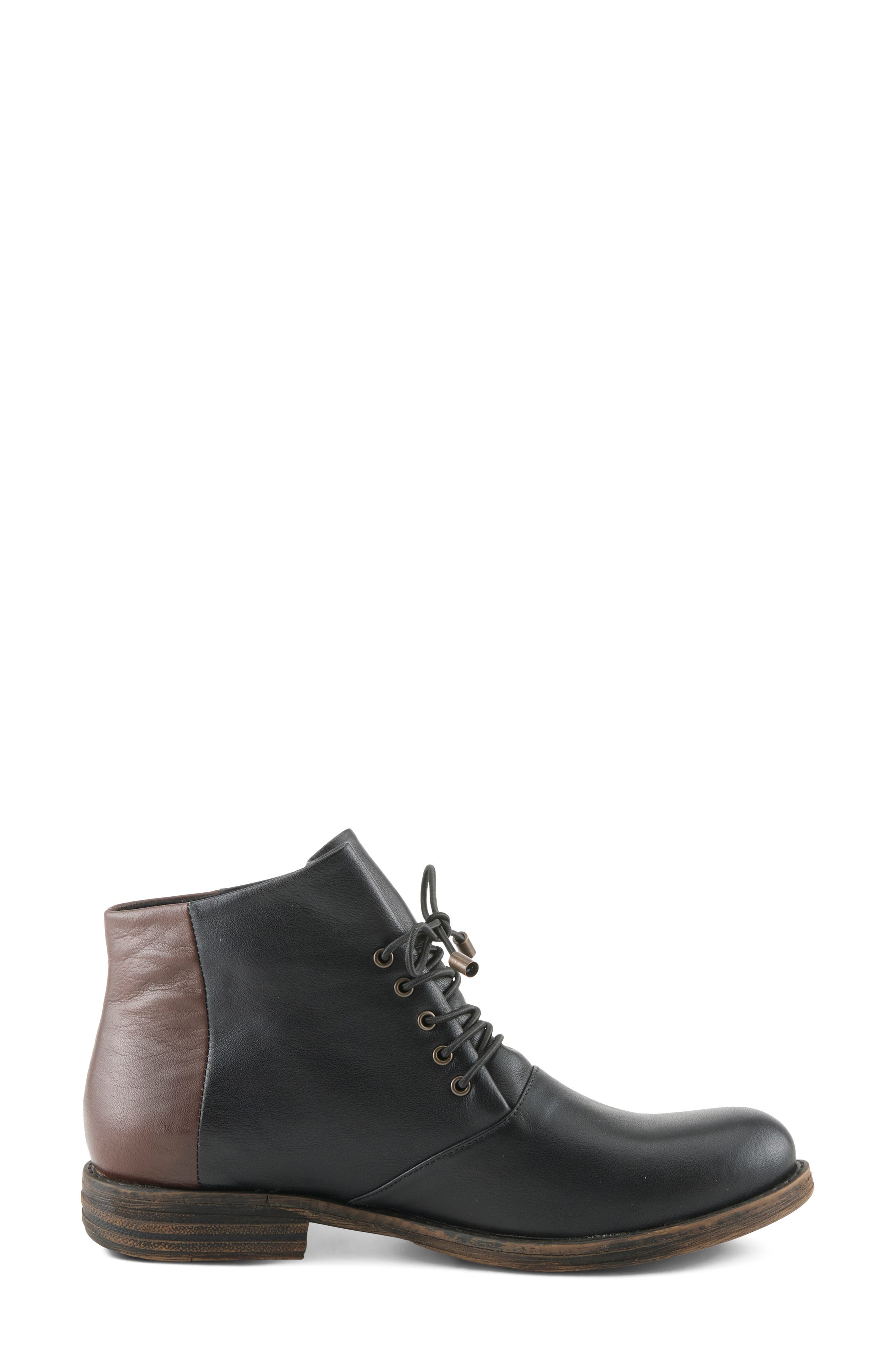 Marable Leather Bootie, Alternate, color, BLACK MULTI