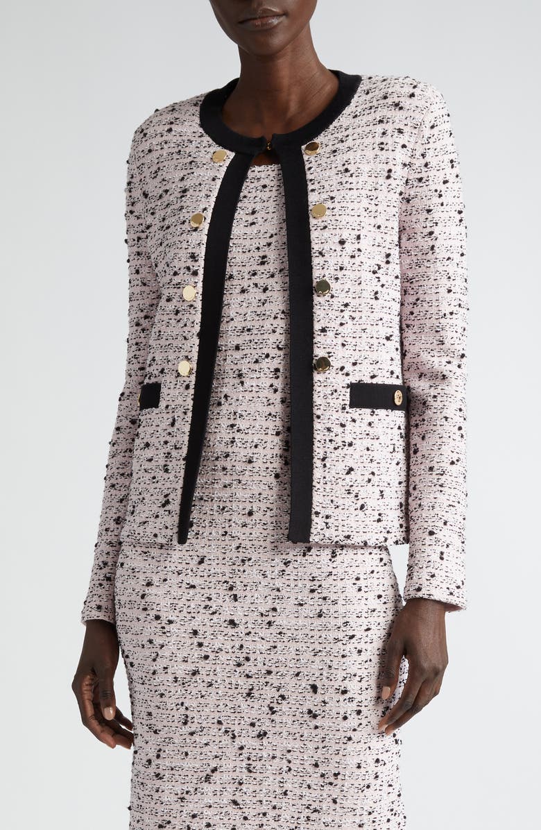 ST. JOHN Donna Tweed Jacket, Main, color, 