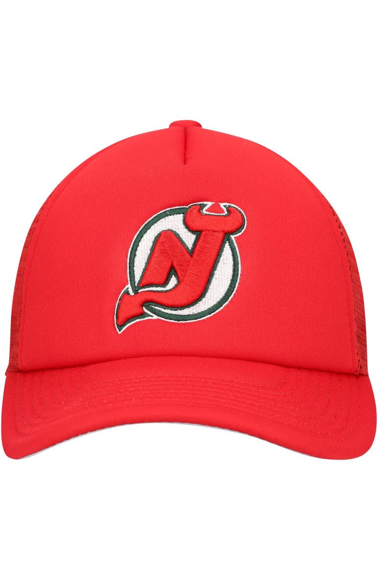 Mitchell & Ness Youth Mitchell & Ness Red New Jersey Devils Core Trucker Adjustable Hat, Alternate, color,