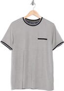 DENIM AND FLOWER Tipped Pocket T-Shirt