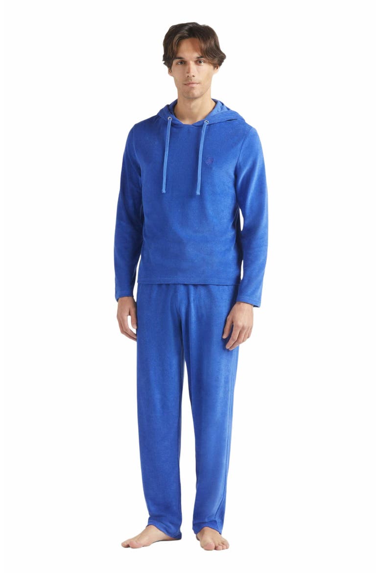 Men's Terry Long-Sleeved Hooded T-Shirt, Main, color, MARRAKECH