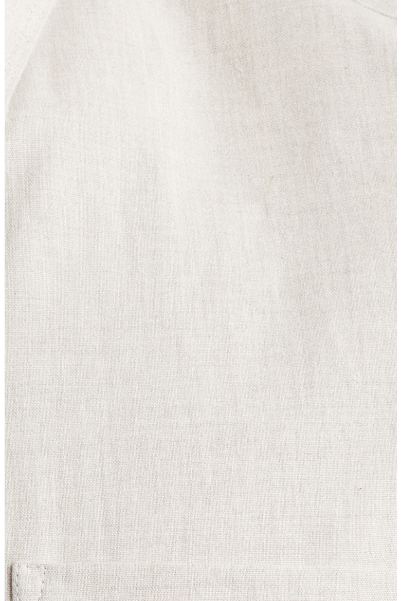 Reworked Slim Fit Solid Short Sleeve Cotton Button-Down Shirt, Alternate, color, TAUPE