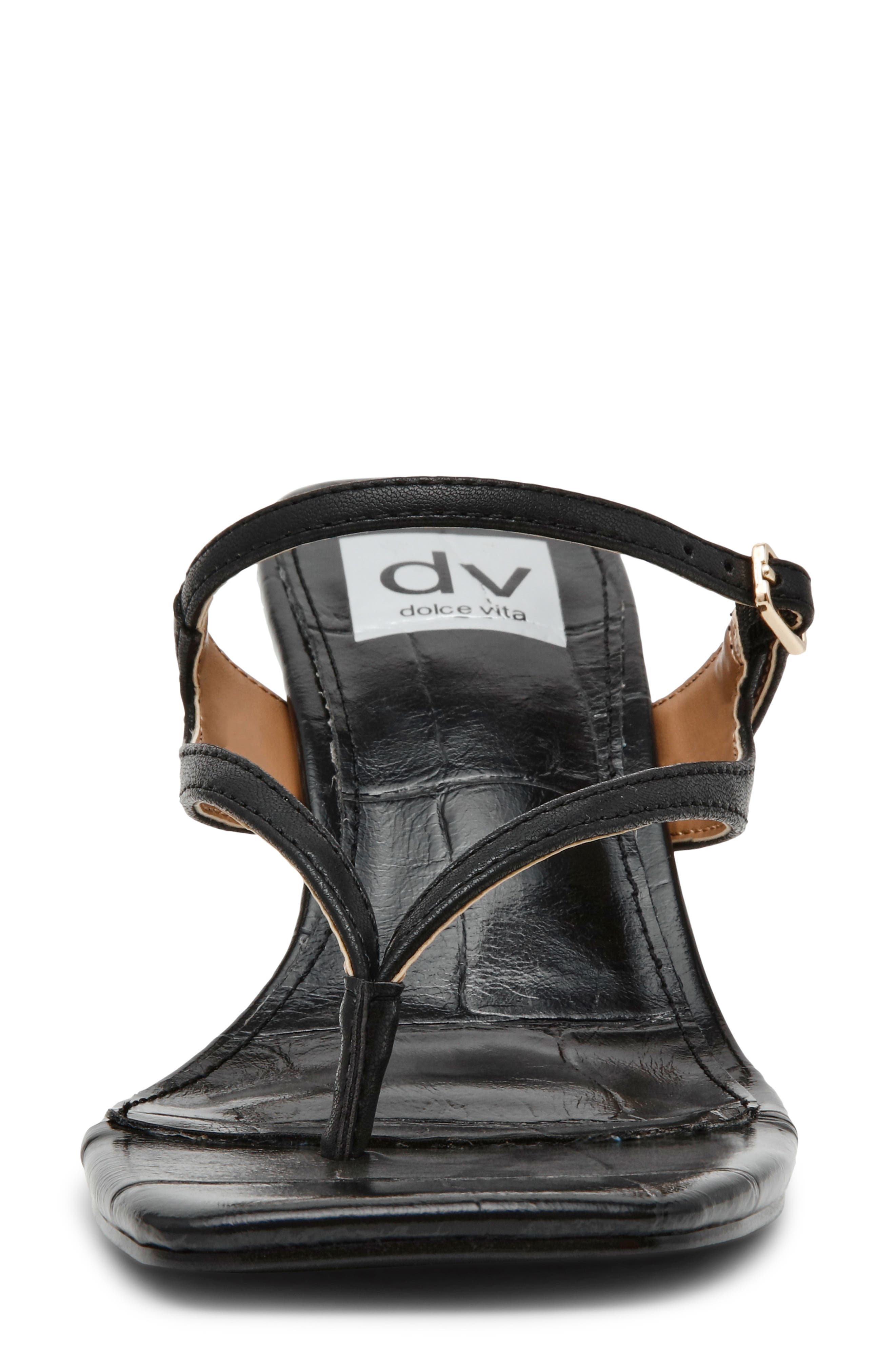 DV by Dolce Vita Lisette Block Heel Slide Sandal, Alternate, color, Black