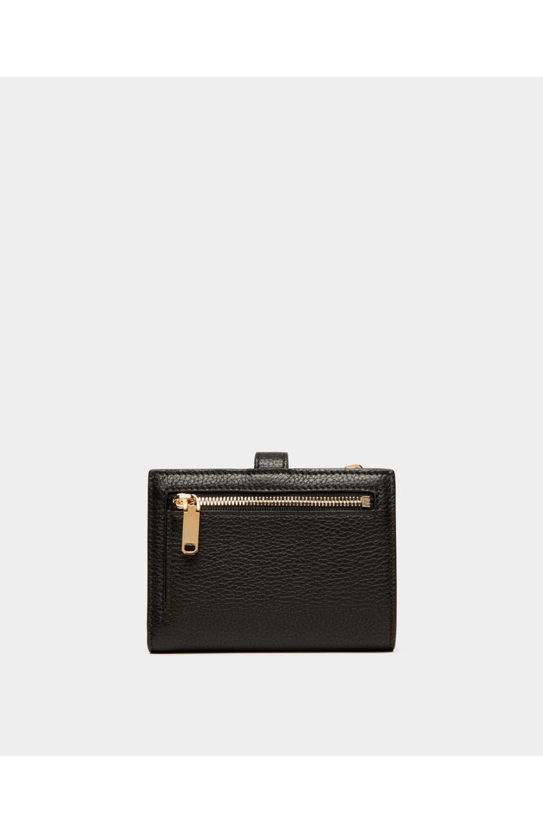 Bally Lock Me Wallet In Grained Leather, Alternate, color, Black
