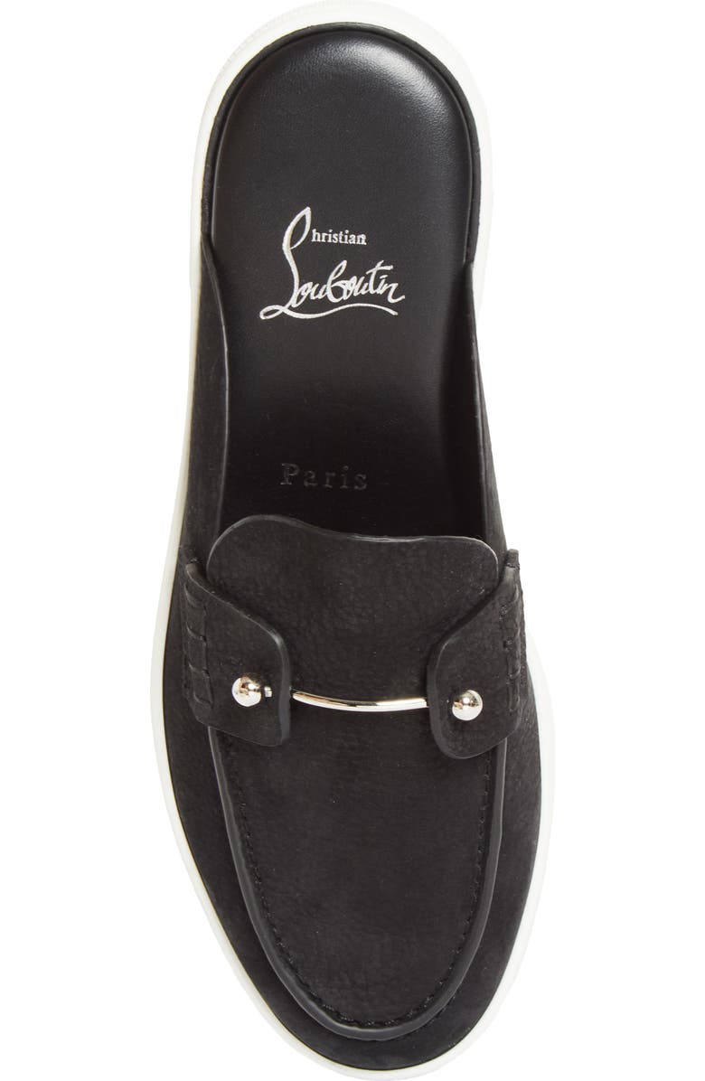 Christian Louboutin Chanme Sneaker Loafer Mule, Alternate, color, Black