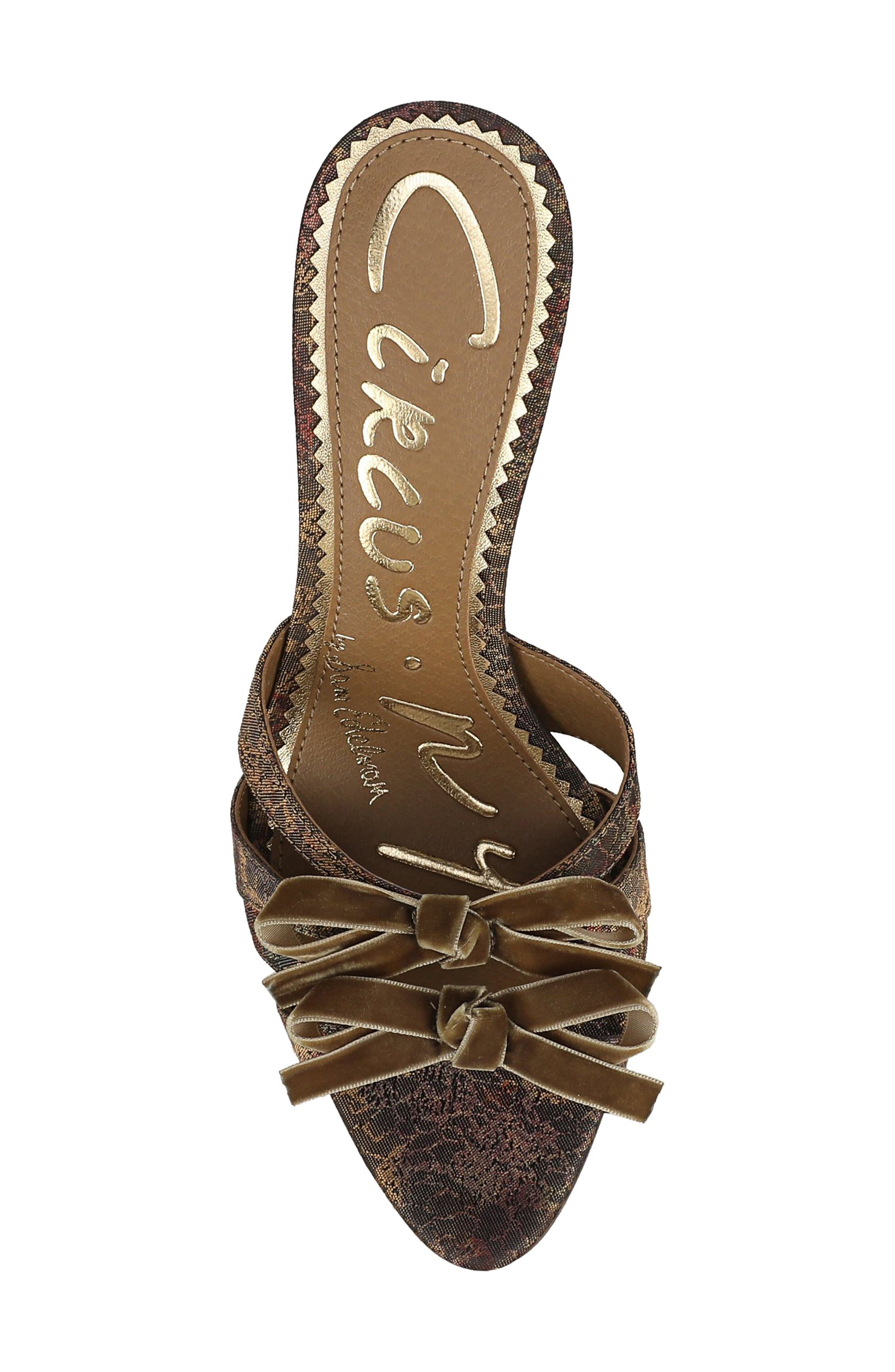 Nora Bow Sandal, Alternate, color, DARK PEAR MULTI